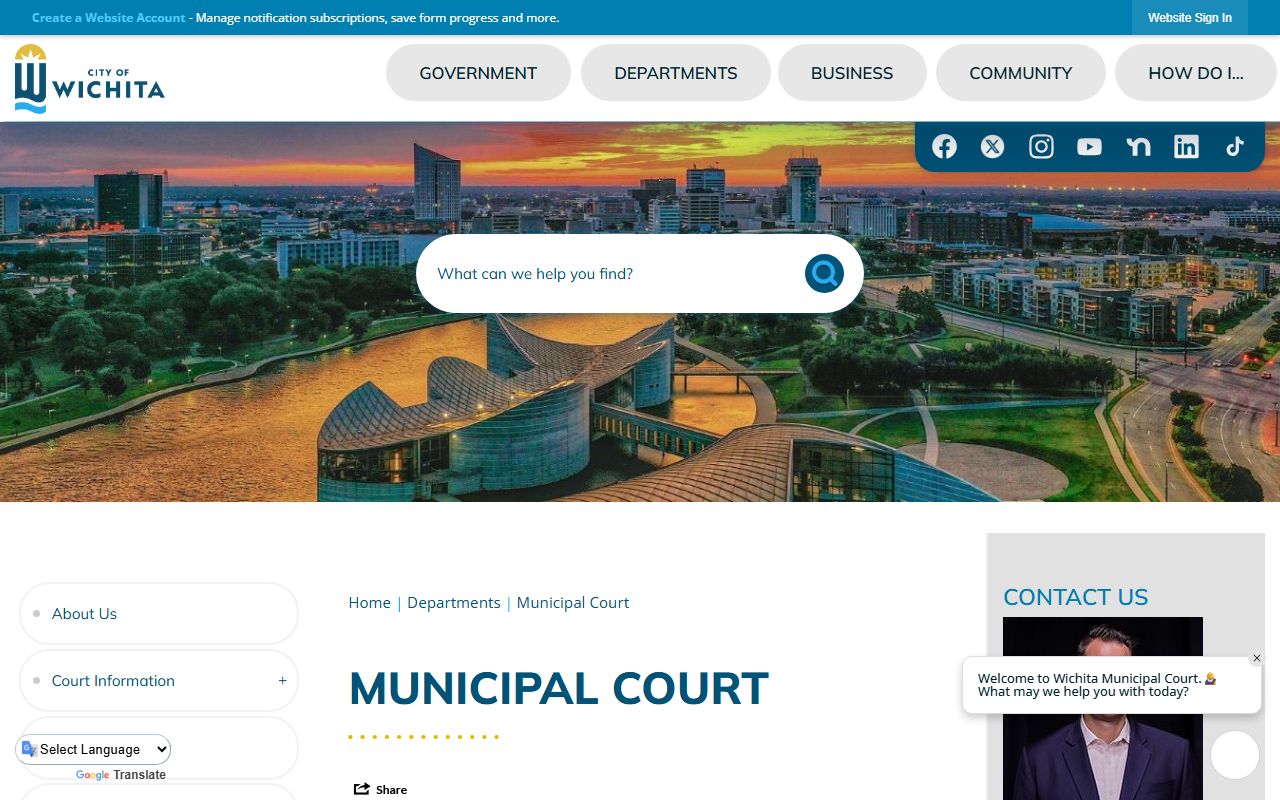 Sedgwick County court dockets Wichita Municipal Court source