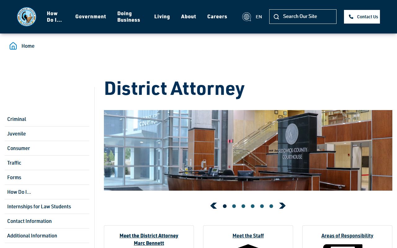 Sedgwick County criminal court records District Attorney source