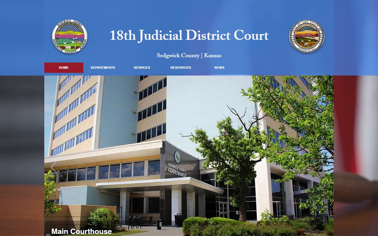 Sedgwick County court records 18th Judicial District Court website