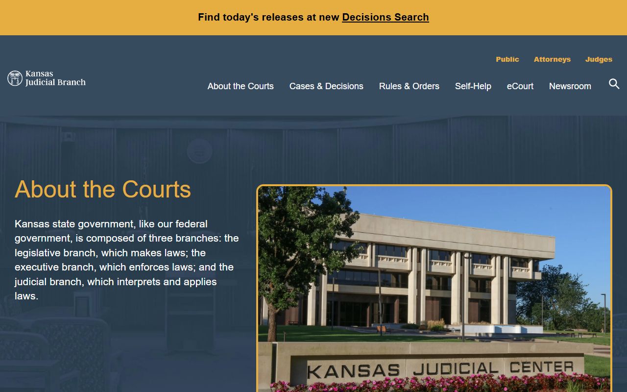 Sedgwick County court records Kansas courts overview