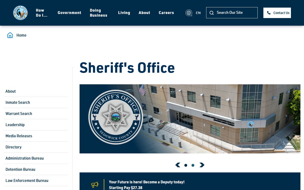 Sedgwick County inmate records sheriff home source