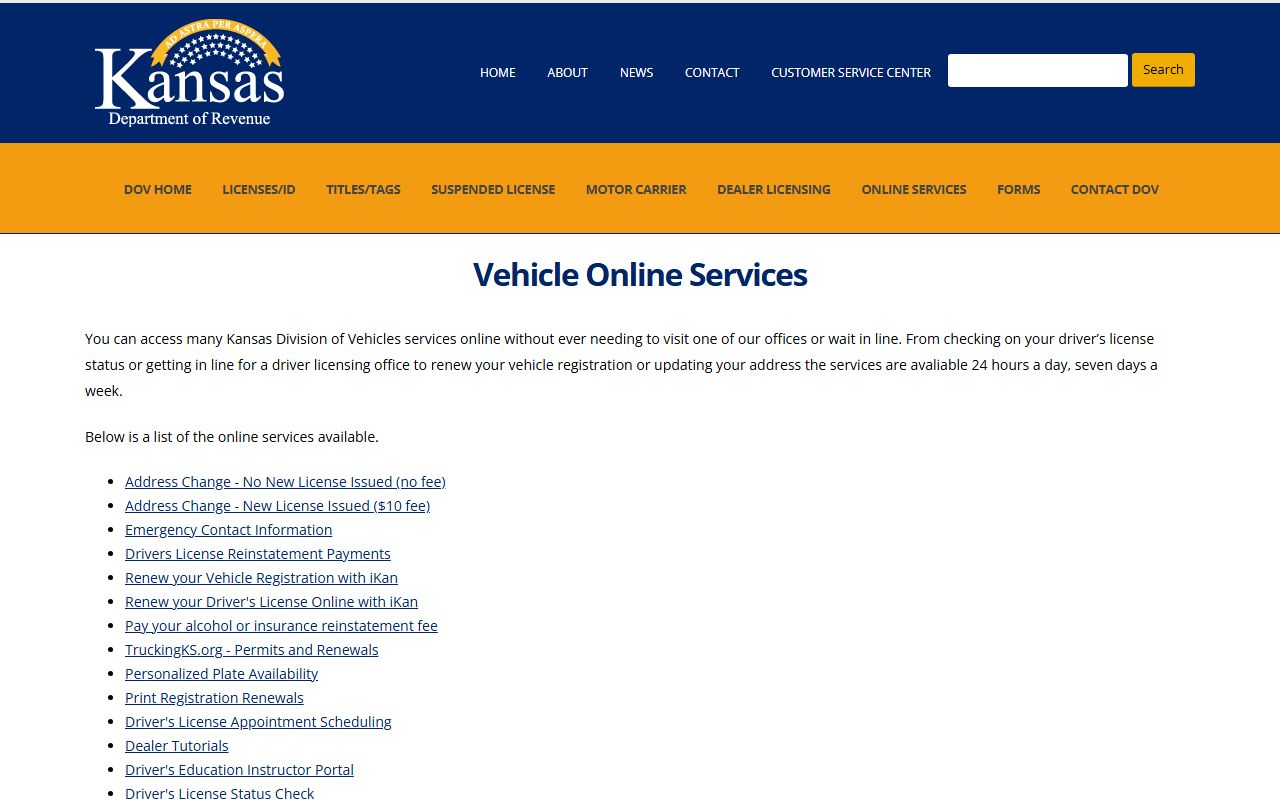 Sedgwick County traffic court records KDOR online services source